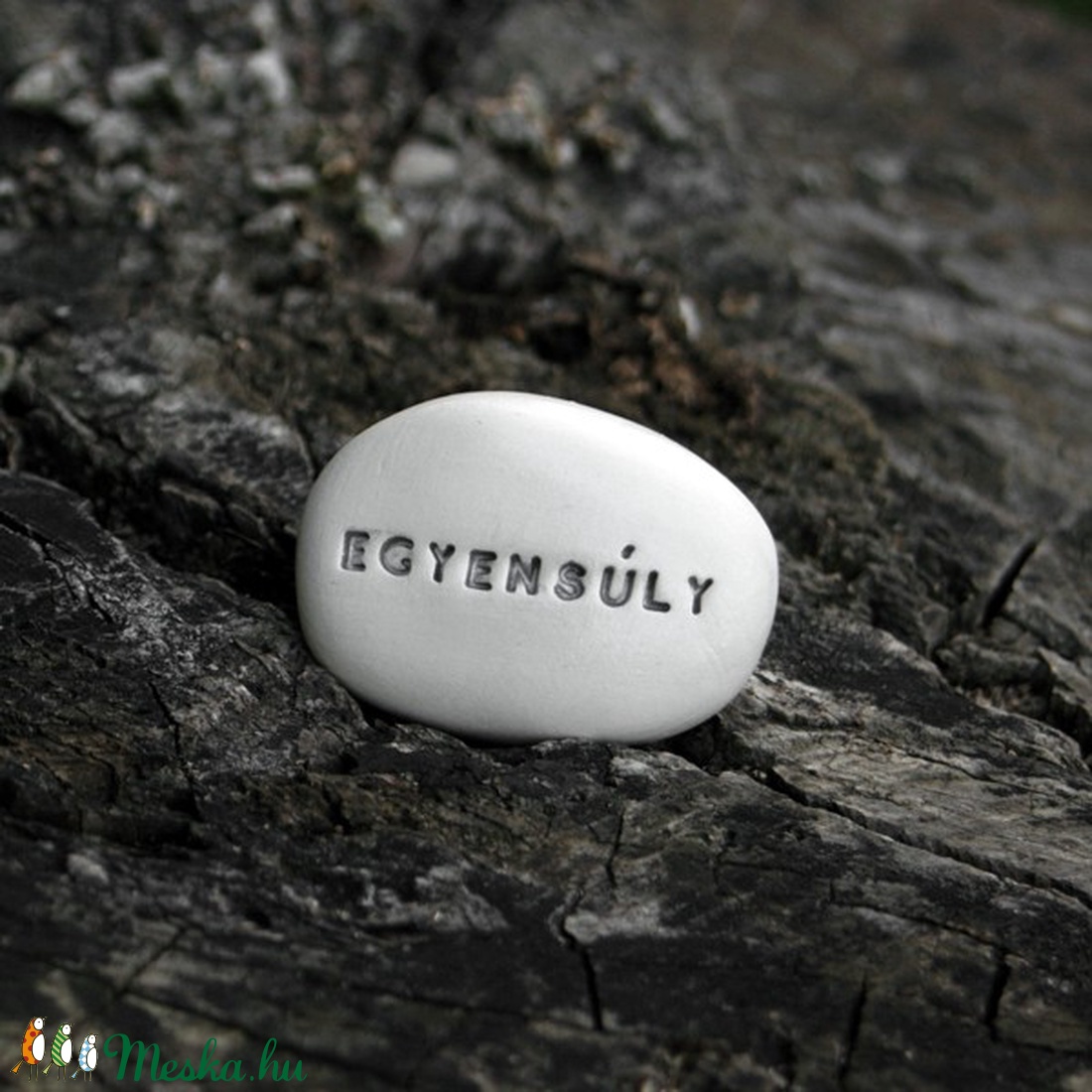 EGYENSÚLY - Varázskavics ezüst -  - Meska.hu