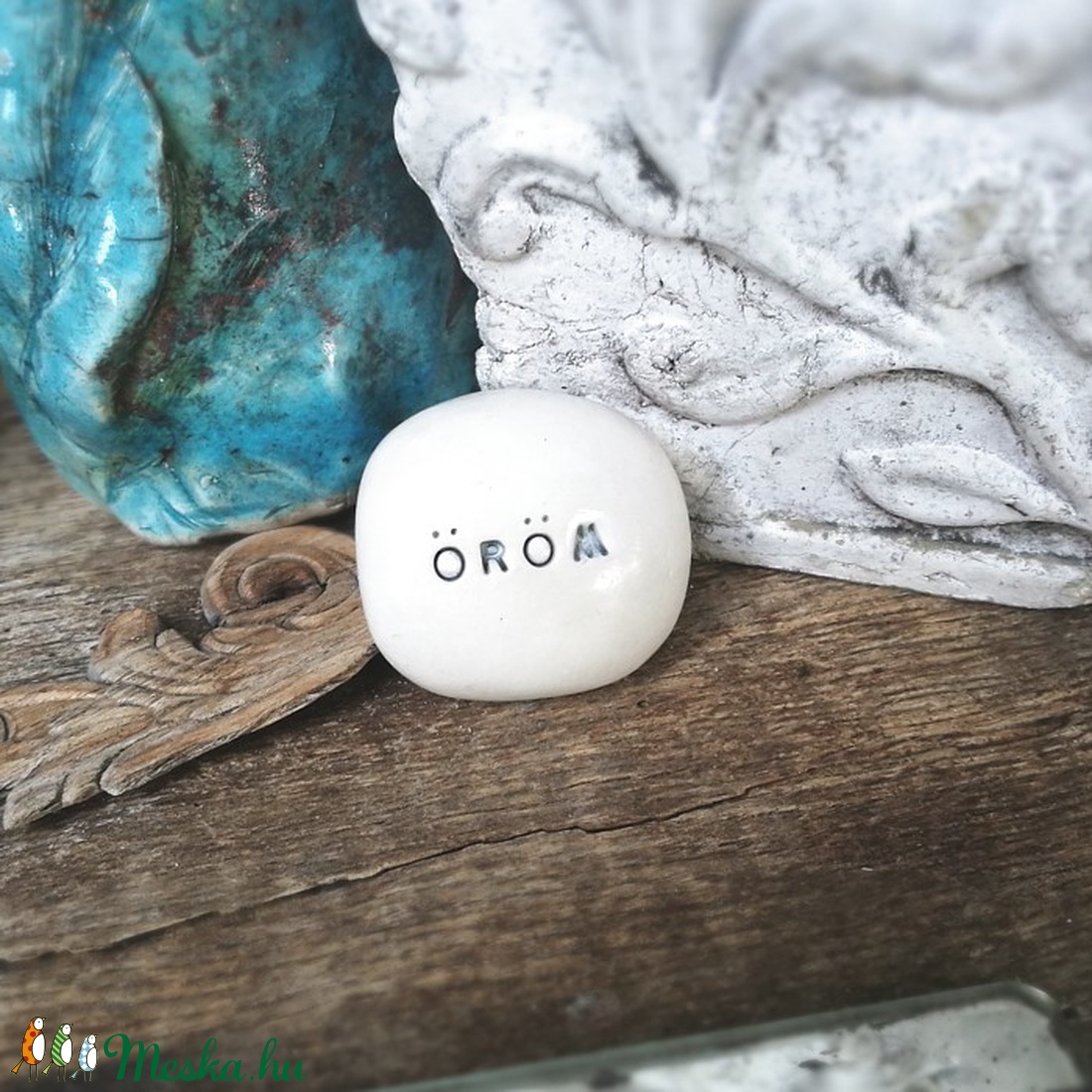 ÖRÖM - Varázskavics ezüst -  - Meska.hu