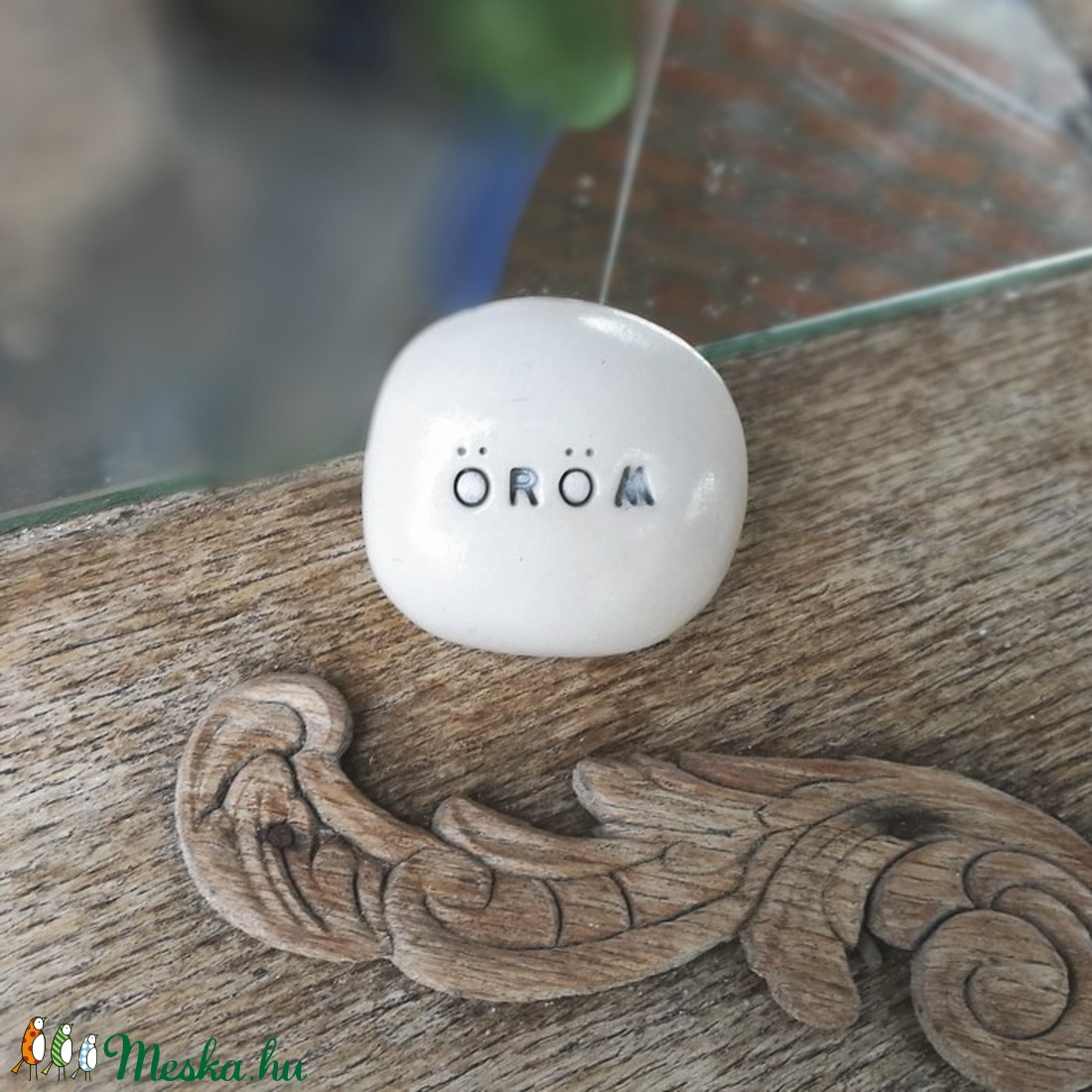 ÖRÖM - Varázskavics ezüst -  - Meska.hu