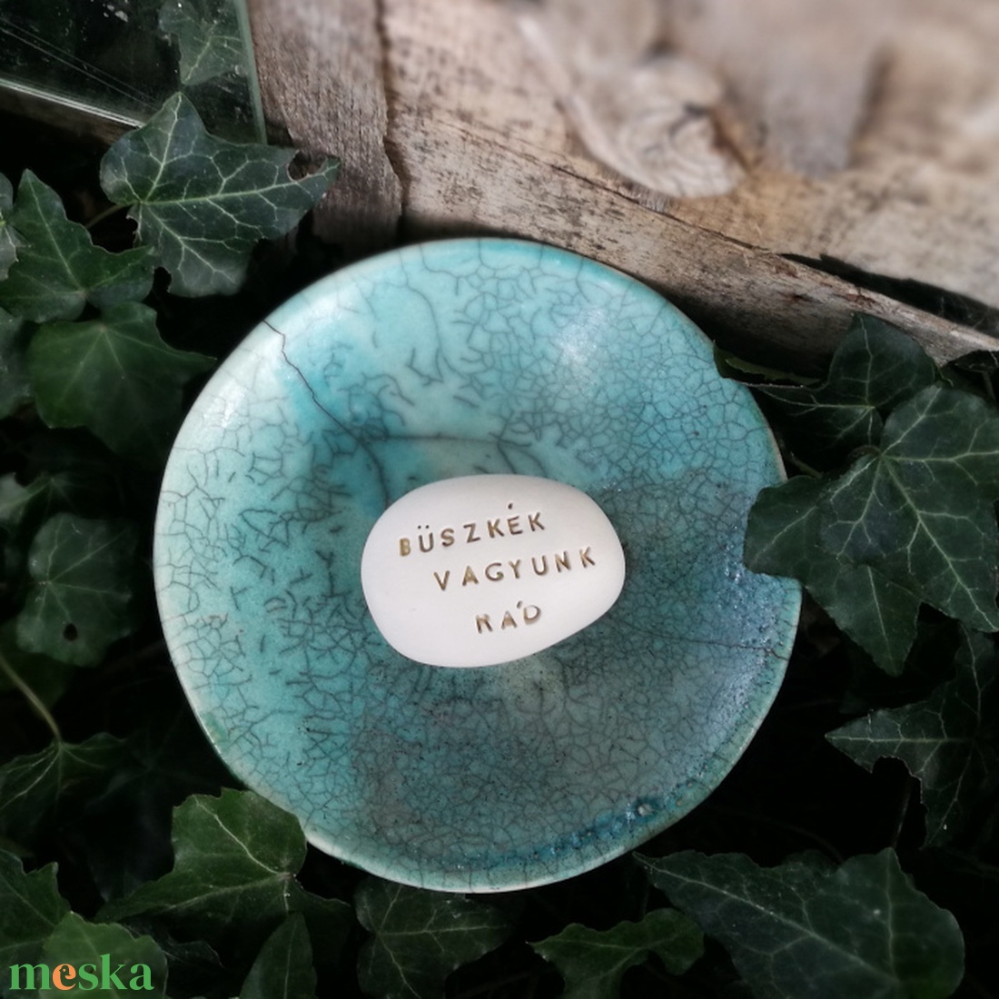 BÜSZKÉK VAGYUNK RÁD - Kerámia Varázskavics üzenettel, motivációs felirattal - esküvő - emlék & ajándék - köszönőajándék - Meska.hu