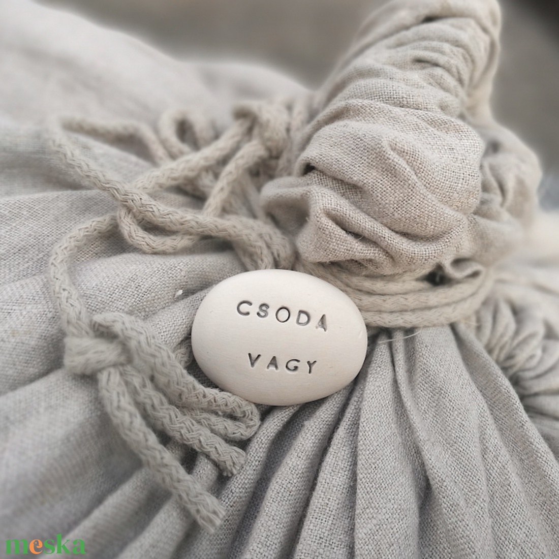 CSODA VAGY - Kerámia Varázskavics kedves üzenetekkel, motivációkkal - esküvő - emlék & ajándék - köszönőajándék - Meska.hu