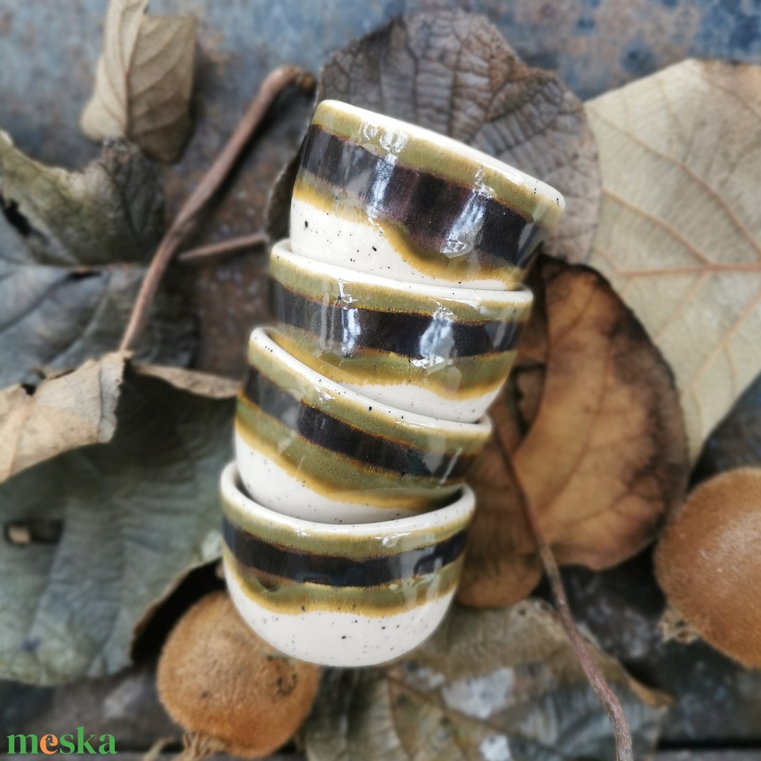 Kerámia kávéscsésze, kézzel készült, 120 ml - otthon & életmód - konyhafelszerelés, tálalás - tálalás - bögre & csésze - Meska.hu