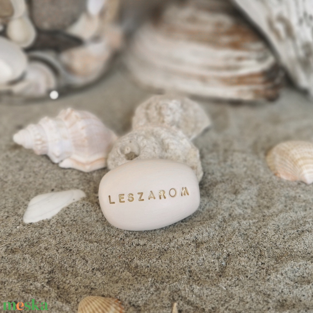 LESZAROM - Kerámia Varázskavics üzenettel, motivációs felirattal - kellékek & szerszámok - díszíthető tárgyak - kerámia - Meska.hu