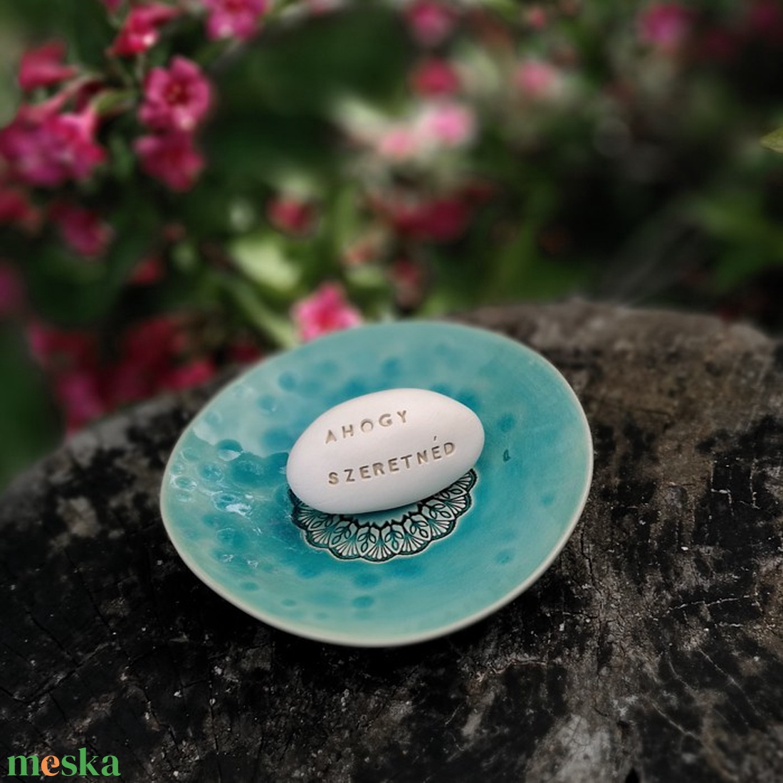 AHOGY SZERETNÉD - Kerámia Varázskavics üzenettel, motivációs felirattal - esküvő - emlék & ajándék - köszönőajándék - Meska.hu
