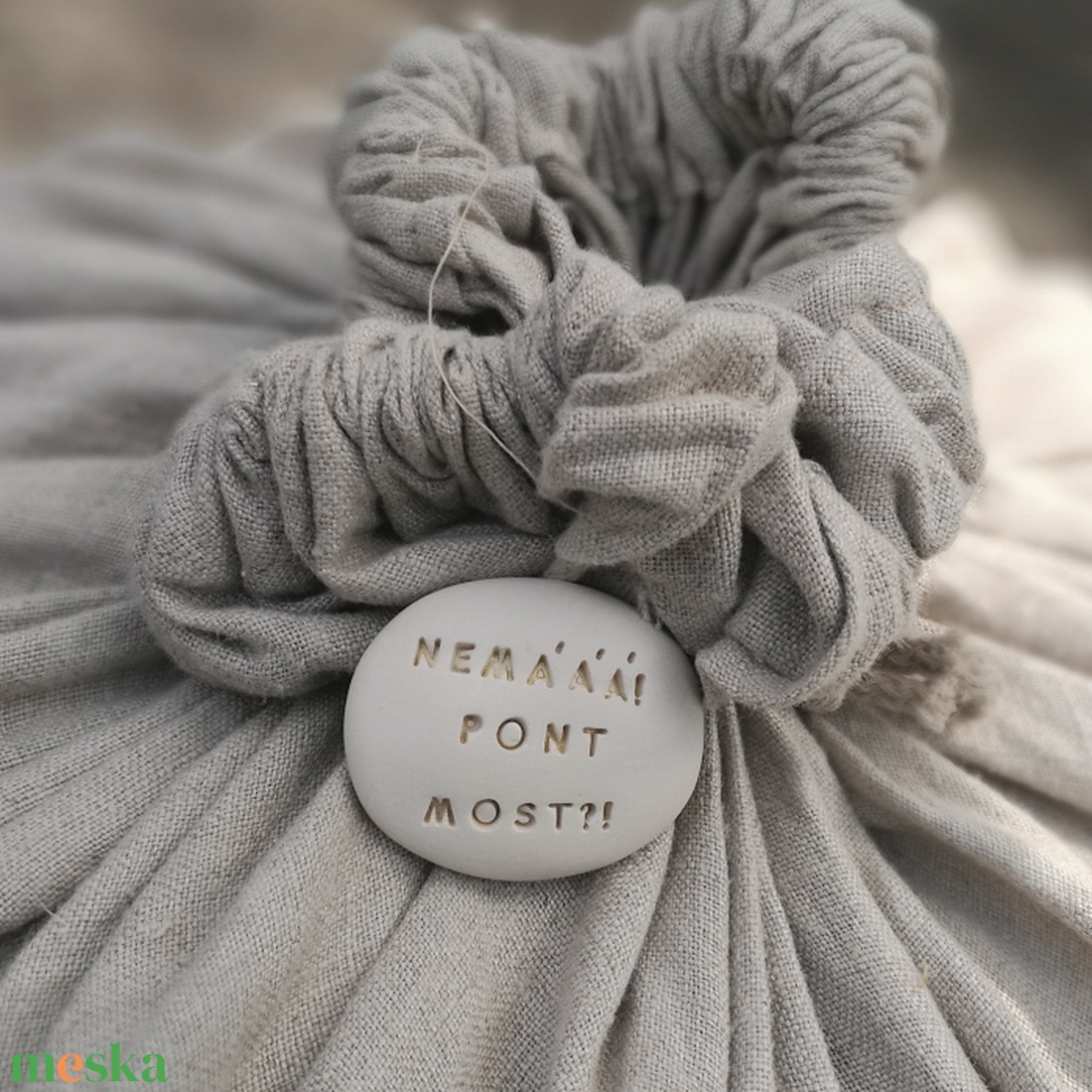 NEMÁÁÁ! PONT MOST!? - Kerámia Varázskavics üzenettel, motivációs felirattal - esküvő - emlék & ajándék - köszönőajándék - Meska.hu