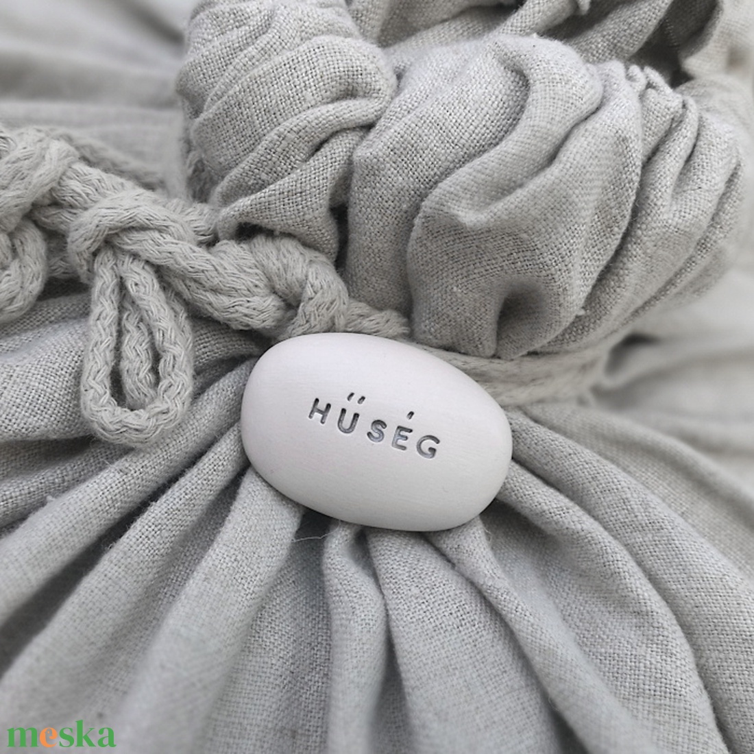 HŰSÉG - Kerámia Varázskavics üzenettel, motivációs felirattal - esküvő - emlék & ajándék - köszönőajándék - Meska.hu