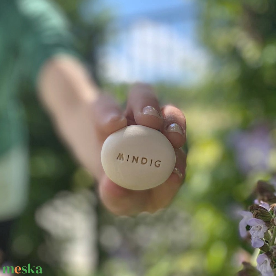 MINDIG - Kerámia Varázskavics üzenettel, motivációs felirattal - esküvő - emlék & ajándék - köszönőajándék - Meska.hu