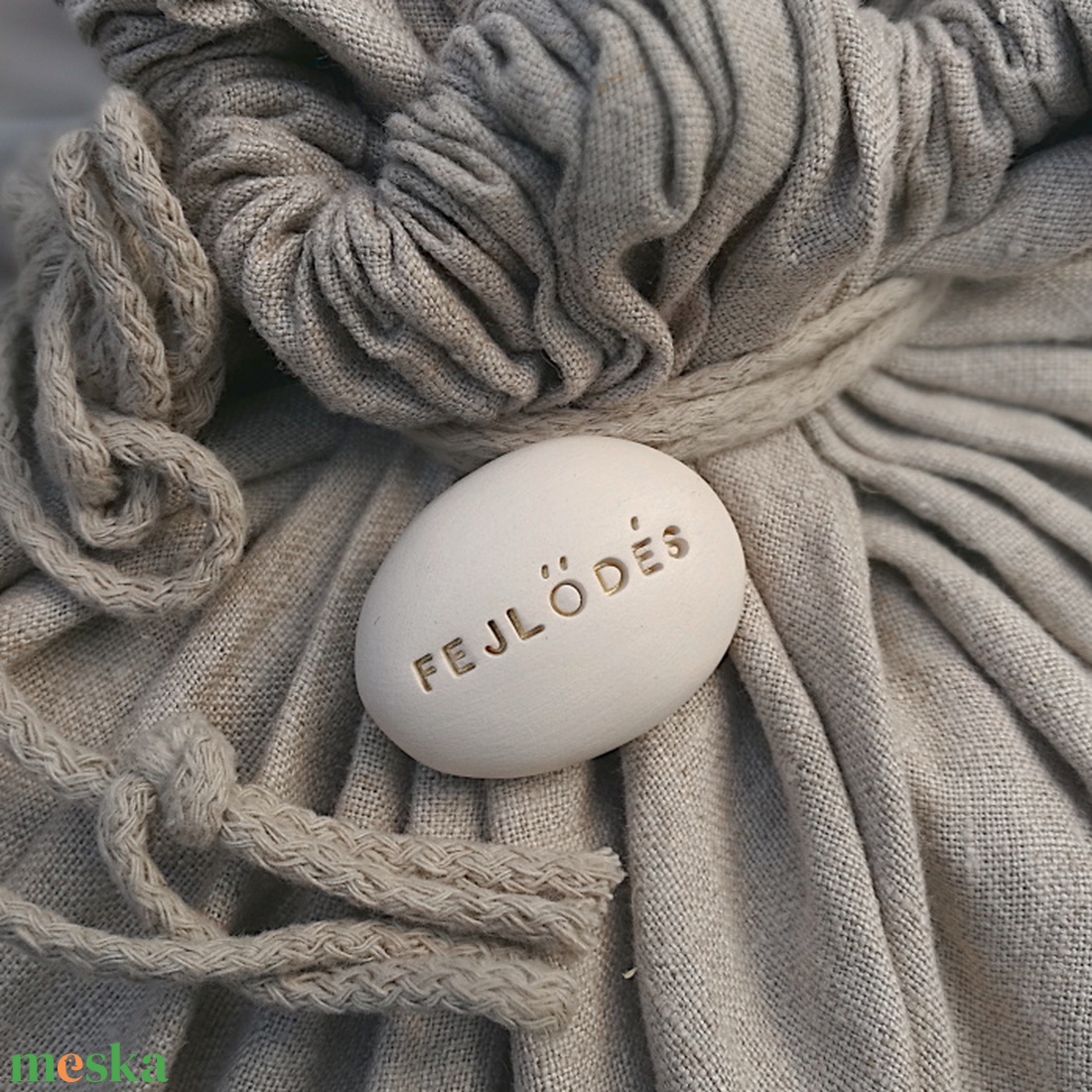 FEJLŐDÉS - Kerámia Varázskavics üzenettel, motivációs felirattal - esküvő - emlék & ajándék - köszönőajándék - Meska.hu