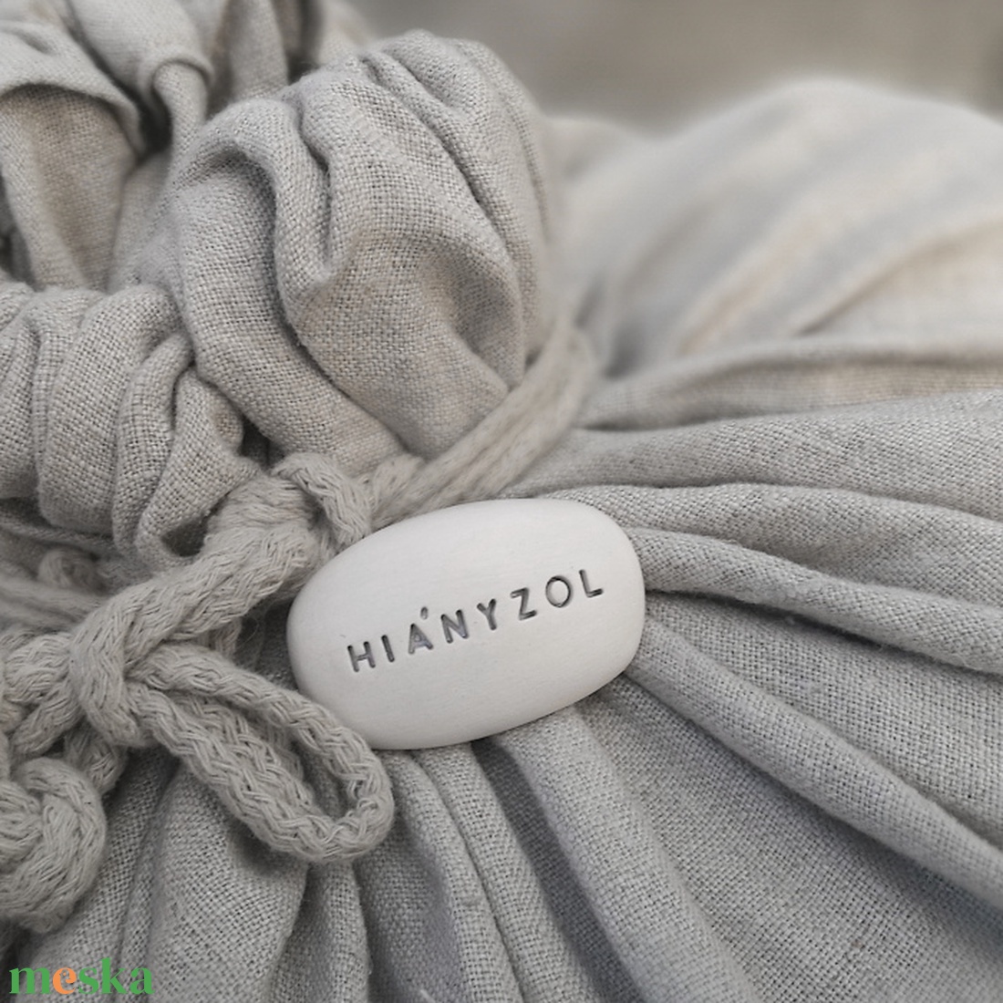 HIÁNYZOL - Kerámia Varázskavics üzenettel, motivációs felirattal - esküvő - emlék & ajándék - köszönőajándék - Meska.hu