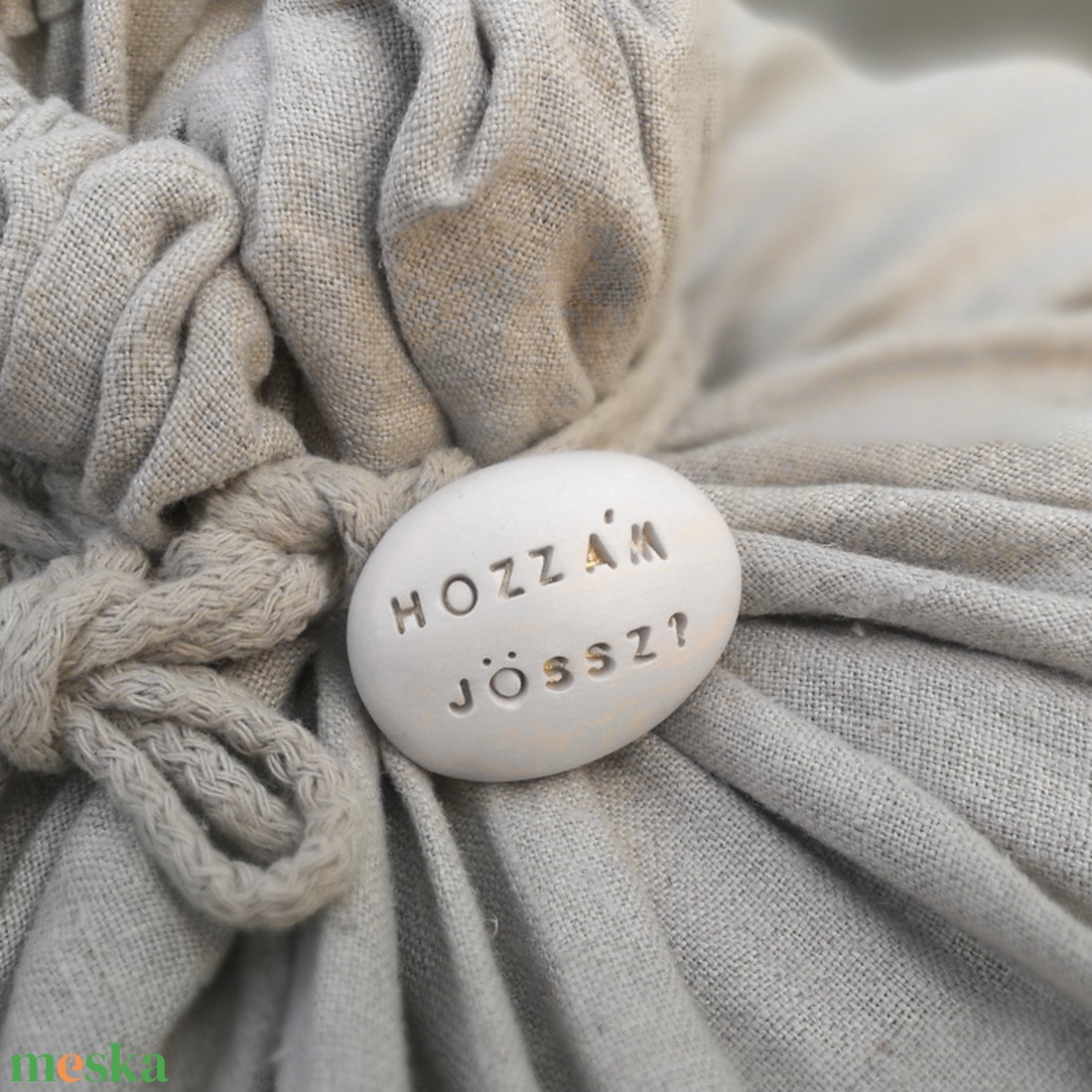 HOZZÁM JÖSSZ? - Kerámia Varázskavics üzenettel, motivációs felirattal - esküvő - emlék & ajándék - köszönőajándék - Meska.hu