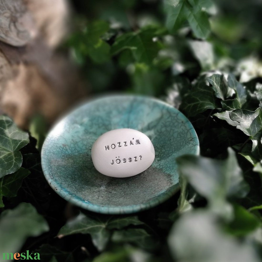 HOZZÁM JÖSSZ? - Kerámia Varázskavics üzenettel, motivációs felirattal - esküvő - emlék & ajándék - köszönőajándék - Meska.hu