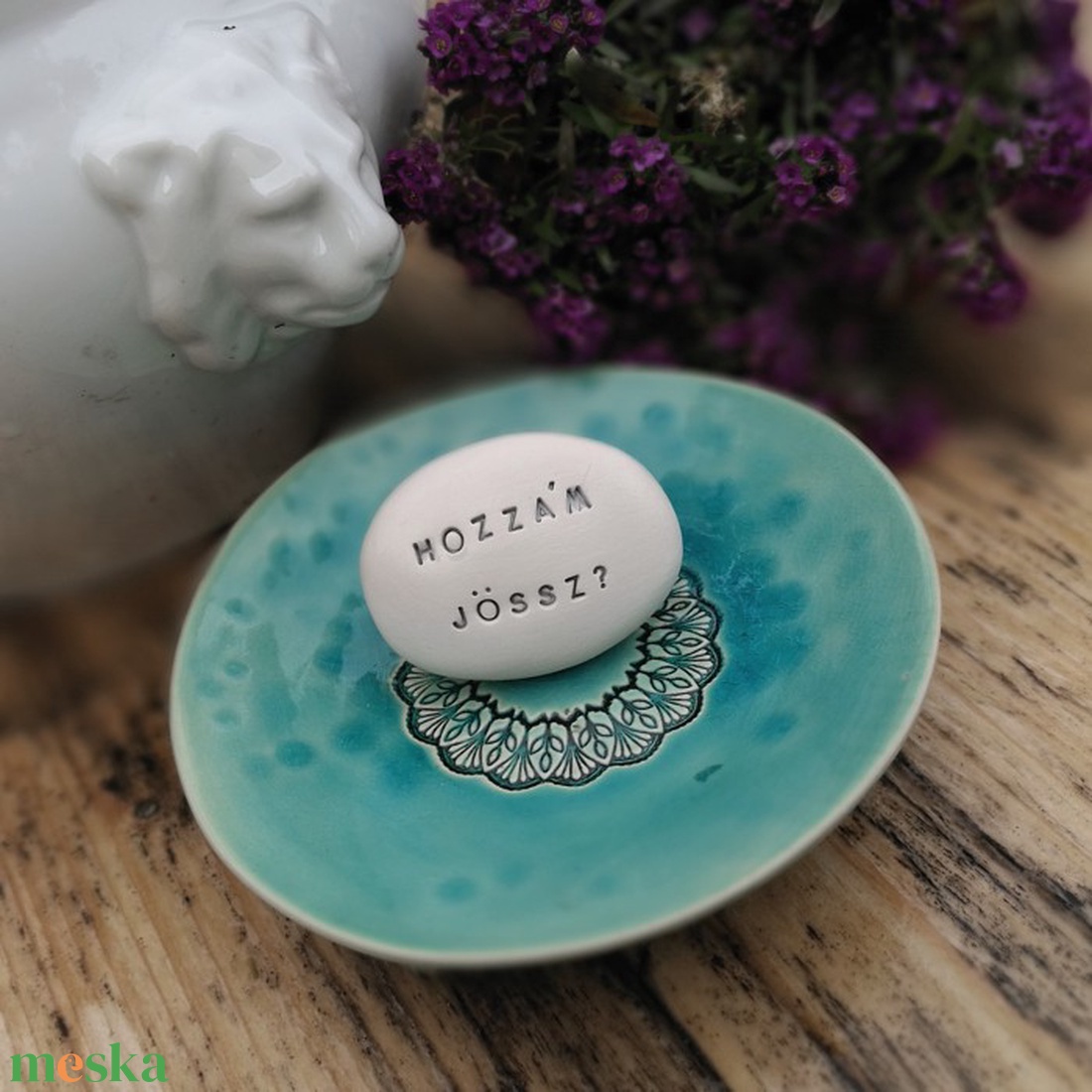 HOZZÁM JÖSSZ? - Kerámia Varázskavics üzenettel, motivációs felirattal - esküvő - emlék & ajándék - köszönőajándék - Meska.hu