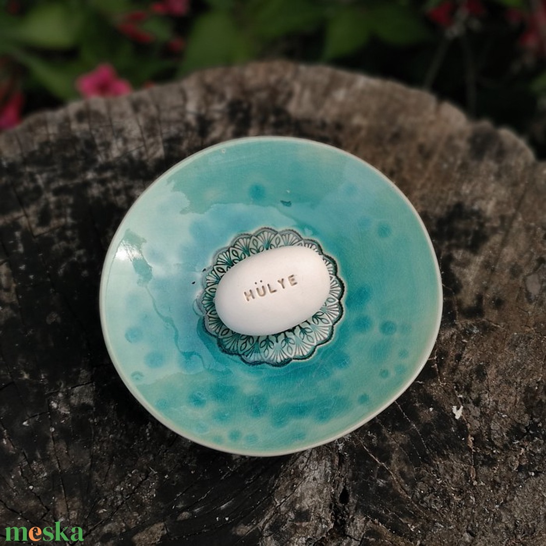 HÜLYE - Kerámia Varázskavics üzenettel, motivációs felirattal - esküvő - emlék & ajándék - köszönőajándék - Meska.hu