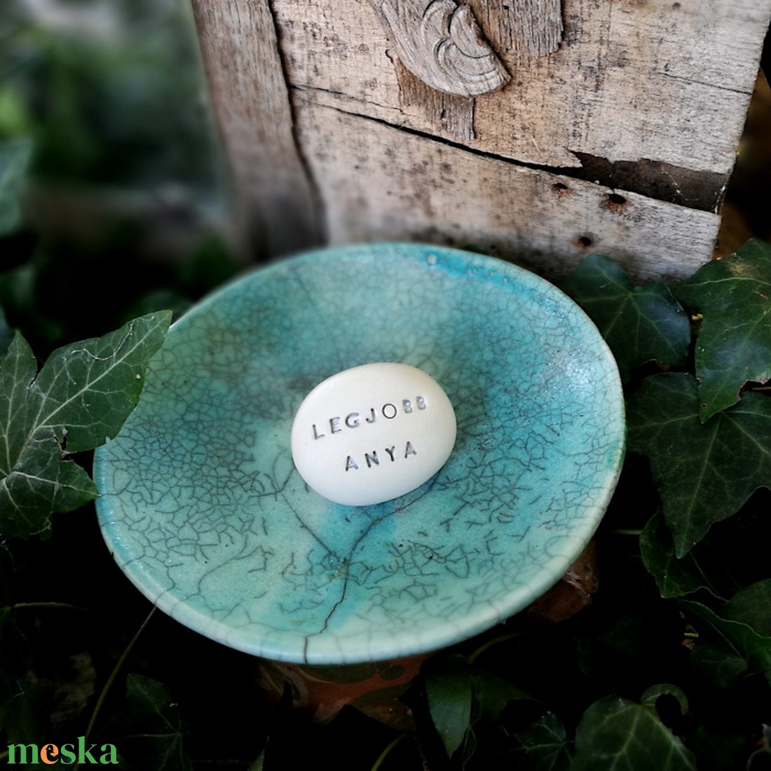 LEGJOBB ANYA - Kerámia Varázskavics üzenettel, motivációs felirattal - esküvő - emlék & ajándék - köszönőajándék - Meska.hu