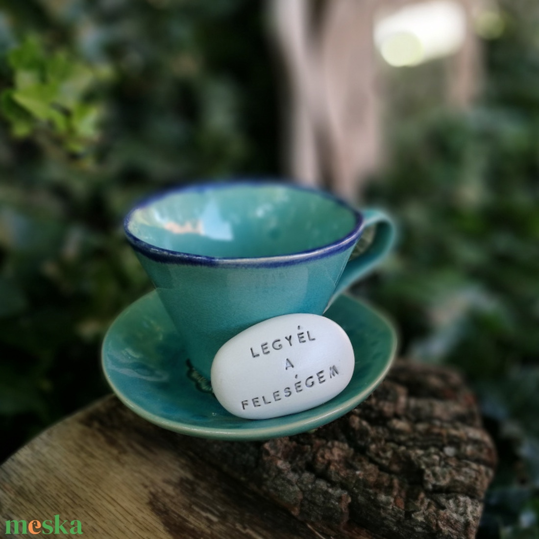 LEGYÉL A FELESÉGEM - Kerámia Varázskavics kedves üzenetekkel, motivációkkal - esküvő - emlék & ajándék - nászajándék - nászajándék gyűjtők - Meska.hu