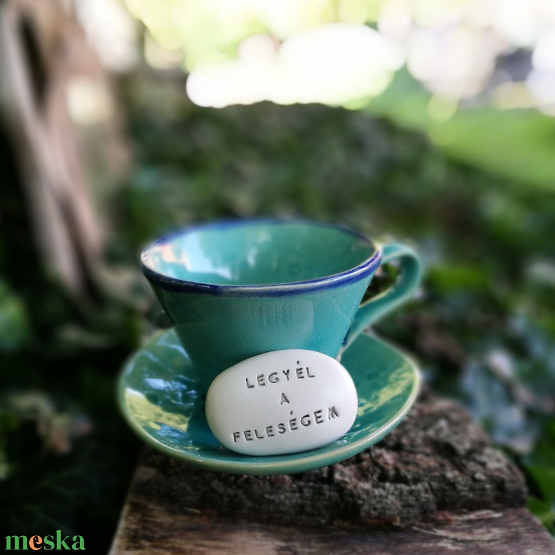 LEGYÉL A FELESÉGEM - Kerámia Varázskavics kedves üzenetekkel, motivációkkal - esküvő - emlék & ajándék - nászajándék - nászajándék gyűjtők - Meska.hu
