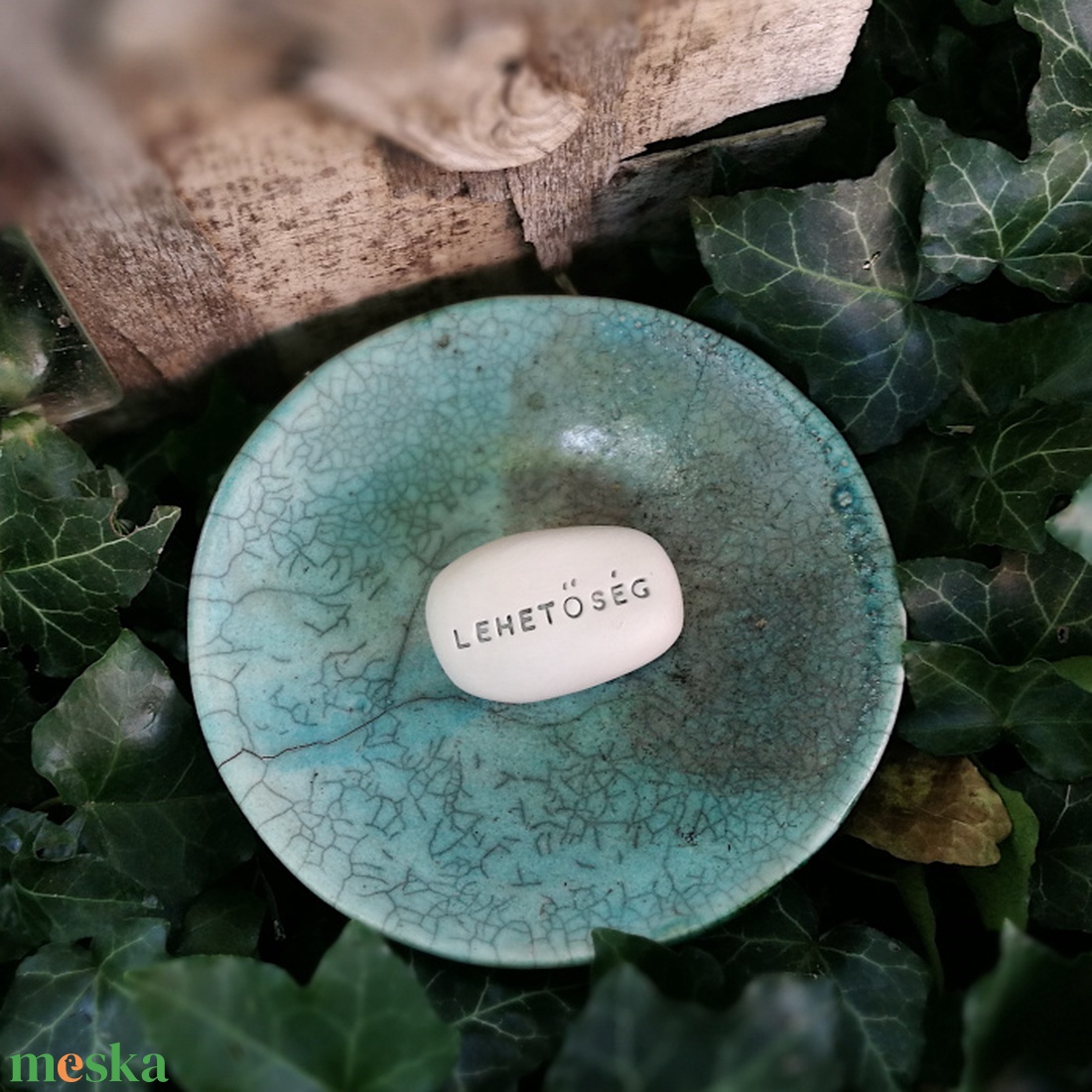 LEHETŐSÉG - Kerámia Varázskavics üzenettel, motivációs felirattal - esküvő - emlék & ajándék - köszönőajándék - Meska.hu