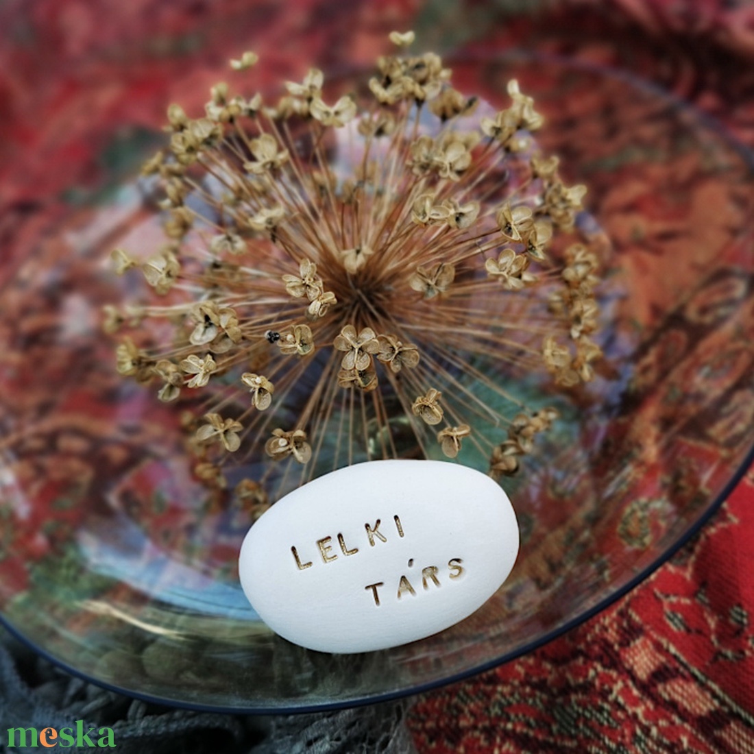 LELKI TÁRS - Kerámia Varázskavics kedves üzenetekkel, motivációkkal - esküvő - emlék & ajándék - nászajándék - nászajándék gyűjtők - Meska.hu