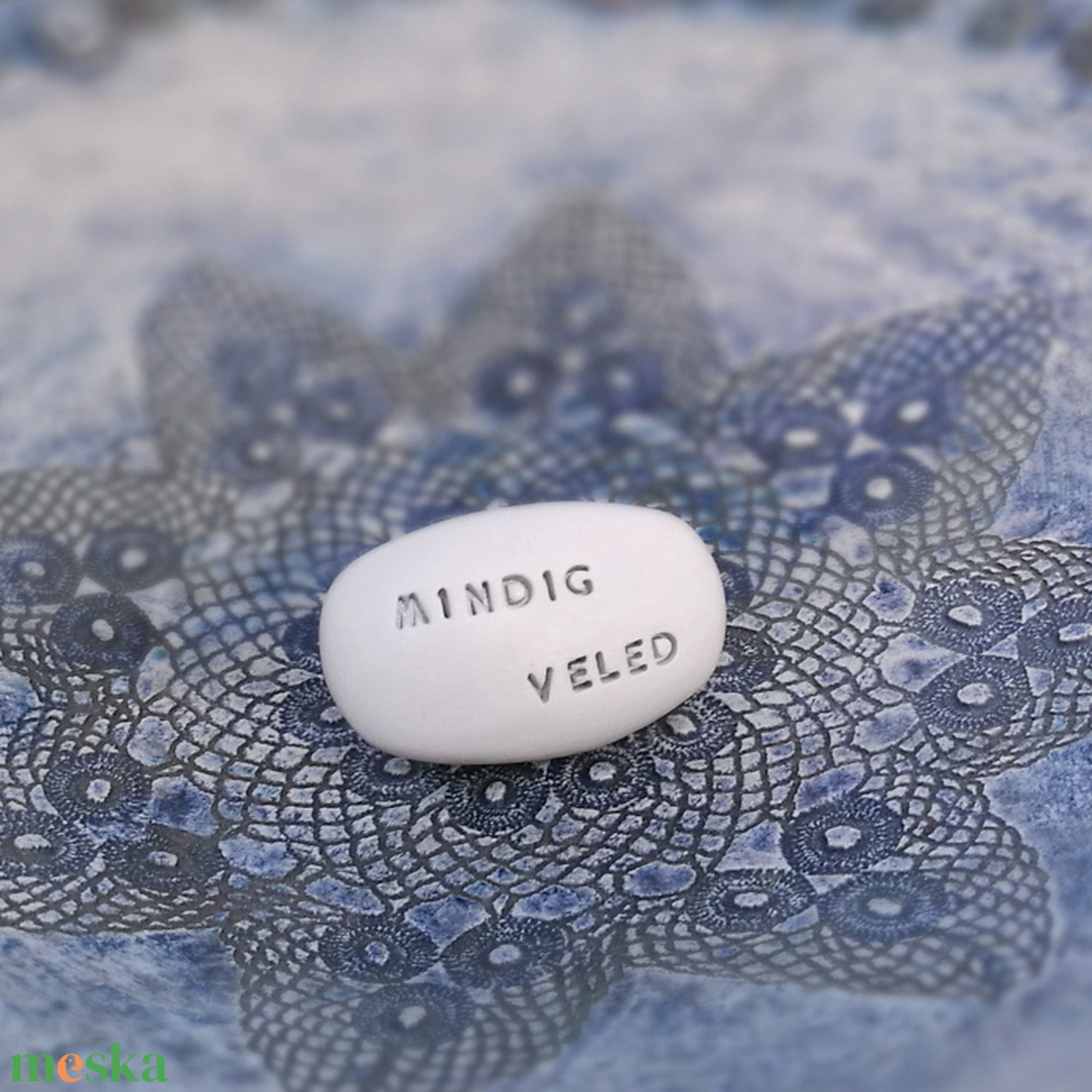 MINDIG VELED - Kerámia Varázskavics kedves üzenetekkel, motivációkkal - esküvő - emlék & ajándék - nászajándék - nászajándék gyűjtők - Meska.hu