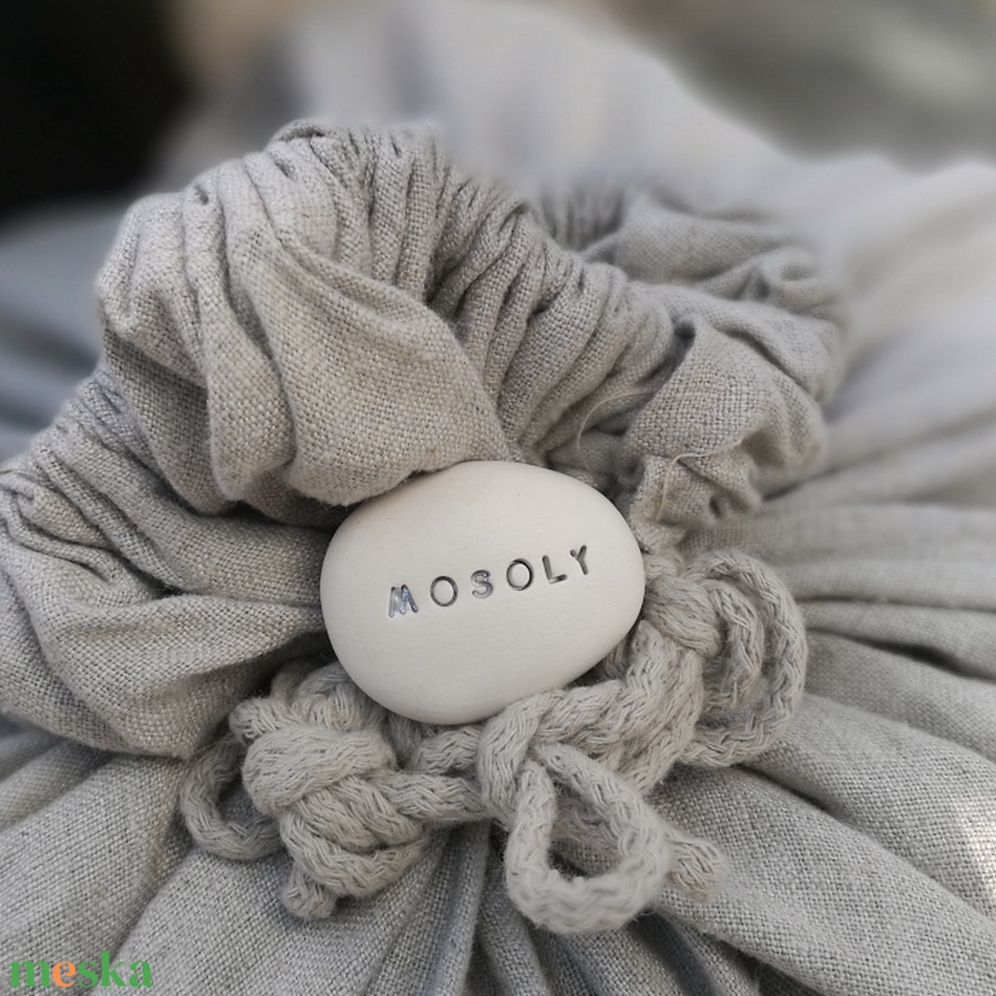 MOSOLY - Kerámia Varázskavics pozitív üzenettel, kedves emlék, ajándék minden alkalomra - esküvő - emlék & ajándék - köszönőajándék - Meska.hu