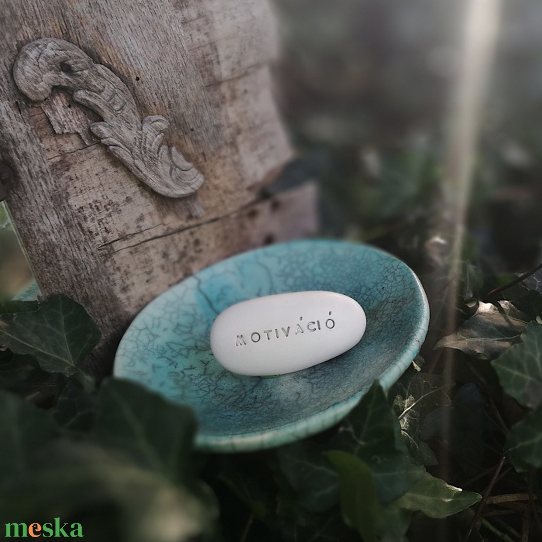 MOTIVÁCIÓ - Kerámia Varázskavics üzenettel, motivációs felirattal - esküvő - emlék & ajándék - köszönőajándék - Meska.hu