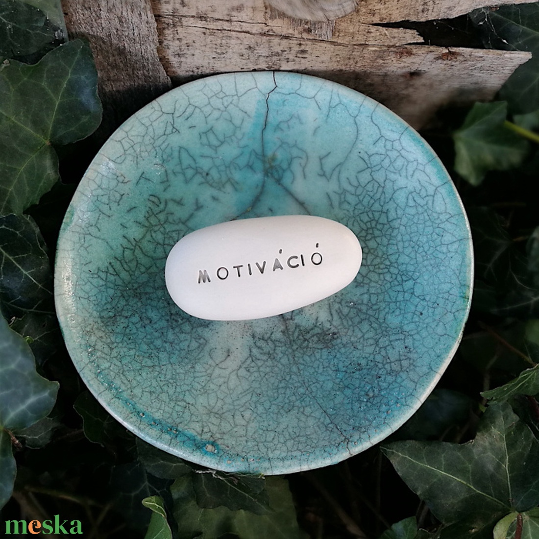 MOTIVÁCIÓ - Kerámia Varázskavics üzenettel, motivációs felirattal - esküvő - emlék & ajándék - köszönőajándék - Meska.hu