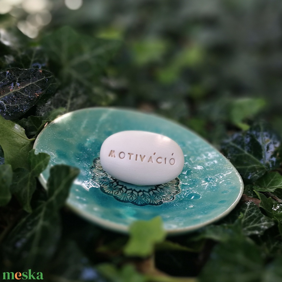 MOTIVÁCIÓ - Kerámia Varázskavics üzenettel, motivációs felirattal - esküvő - emlék & ajándék - köszönőajándék - Meska.hu