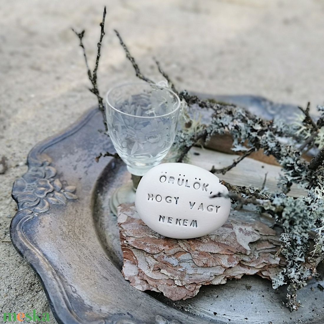 ÖRÜLÖK, HOGY VAGY NEKEM - Kerámia Varázskavics kedves üzenetekkel, motivációkkal - esküvő - emlék & ajándék - nászajándék - nászajándék gyűjtők - Meska.hu