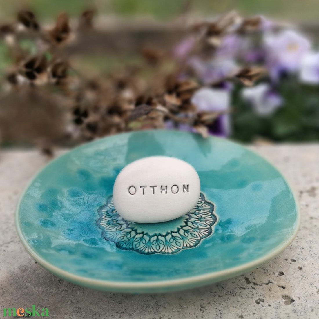 OTTHON - Kerámia Varázskavics üzenettel, motivációs felirattal - esküvő - emlék & ajándék - köszönőajándék - Meska.hu