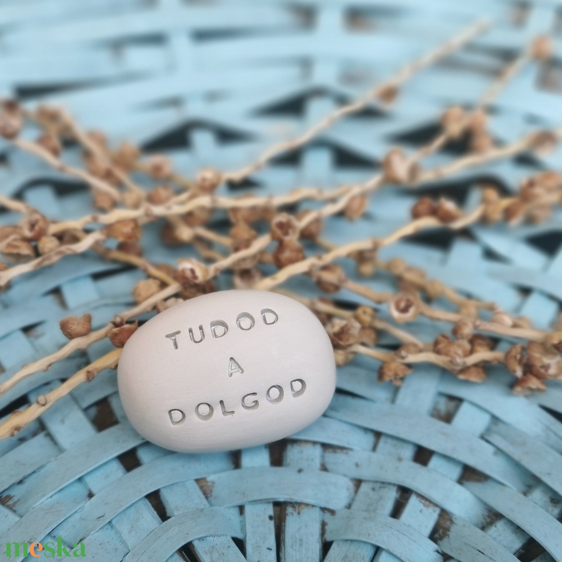 TUDOD A DOLGOD - Kerámia Varázskavics kedves üzenetekkel, motivációkkal - esküvő - emlék & ajándék - nászajándék - nászajándék gyűjtők - Meska.hu