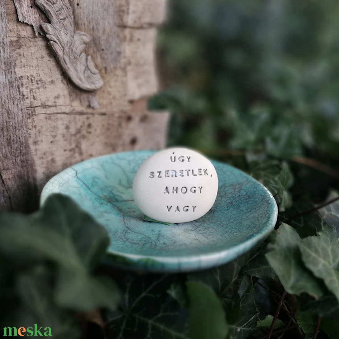 ÚGY SZERETLEK, AHOGY VAGY - Kerámia Varázskavics kedves üzenetekkel, motivációkkal - esküvő - emlék & ajándék - nászajándék - nászajándék gyűjtők - Meska.hu