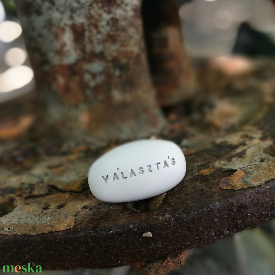 VÁLASZTÁS - Kerámia Varázskavics kedves üzenetekkel, motivációkkal - esküvő - emlék & ajándék - nászajándék - nászajándék gyűjtők - Meska.hu
