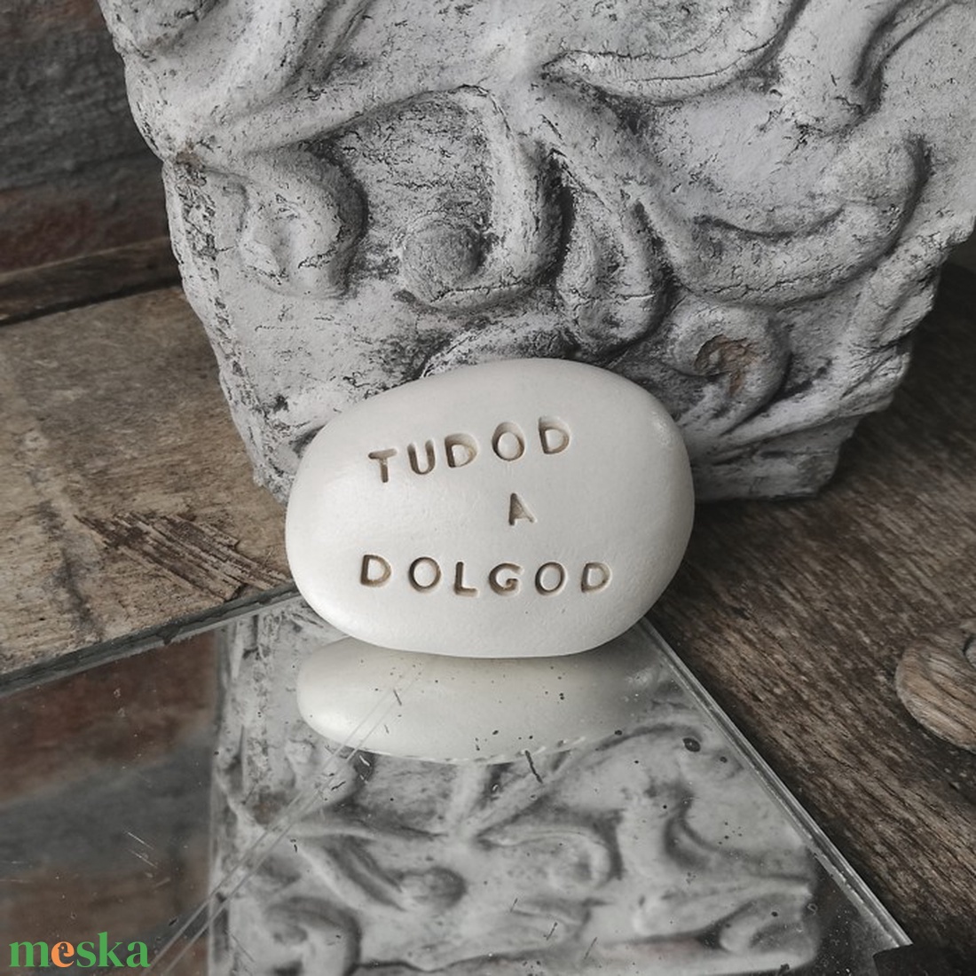 TUDOD A DOLGOD - Kerámia Varázskavics kedves üzenetekkel, motivációkkal - esküvő - emlék & ajándék - nászajándék - nászajándék gyűjtők - Meska.hu
