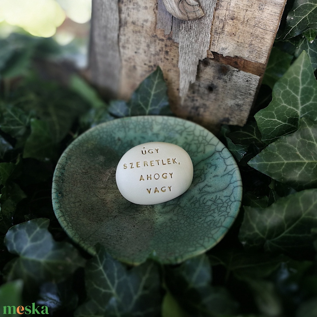 ÚGY SZERETLEK, AHOGY VAGY - Kerámia Varázskavics kedves üzenetekkel, motivációkkal - esküvő - emlék & ajándék - nászajándék - nászajándék gyűjtők - Meska.hu