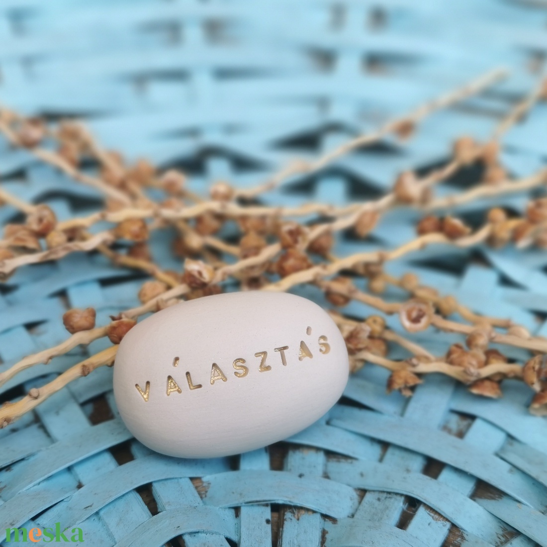 VÁLASZTÁS - Kerámia Varázskavics kedves üzenetekkel, motivációkkal - esküvő - emlék & ajándék - nászajándék - nászajándék gyűjtők - Meska.hu