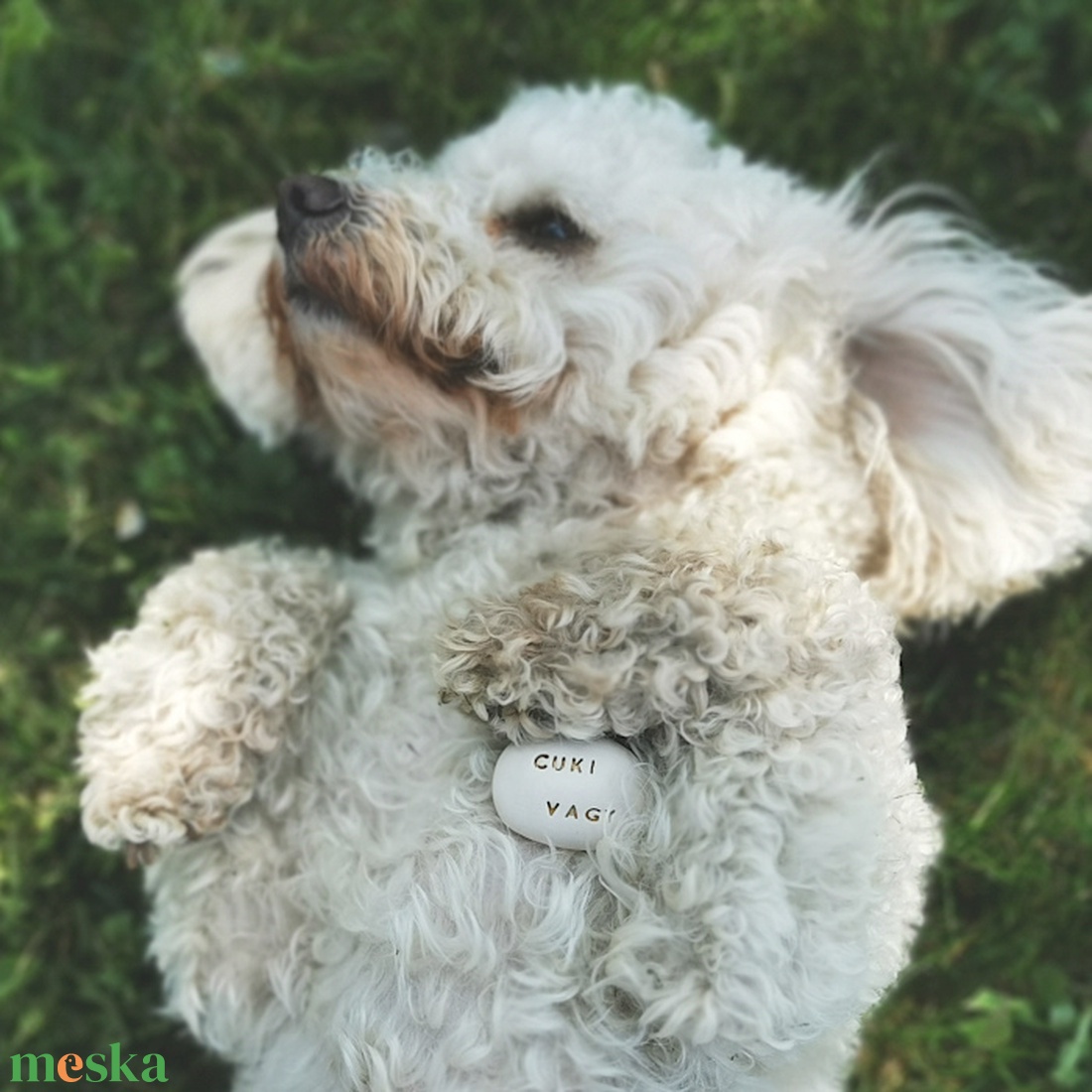CUKI VAGY - Kerámia Varázskavics üzenettel, motivációs felirattal - esküvő - emlék & ajándék - köszönőajándék - Meska.hu