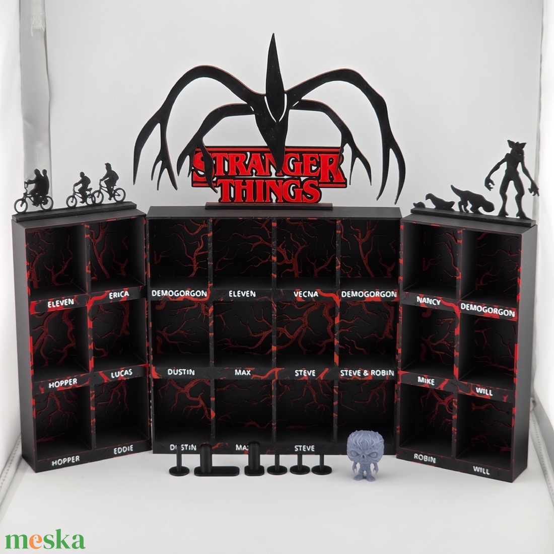 Stranger Things Kinder joy figura tartó ajándék figura talp + Vecna - otthon & életmód - dekoráció - asztal és polc dekoráció - dekorációs tál, tartó - Meska.hu