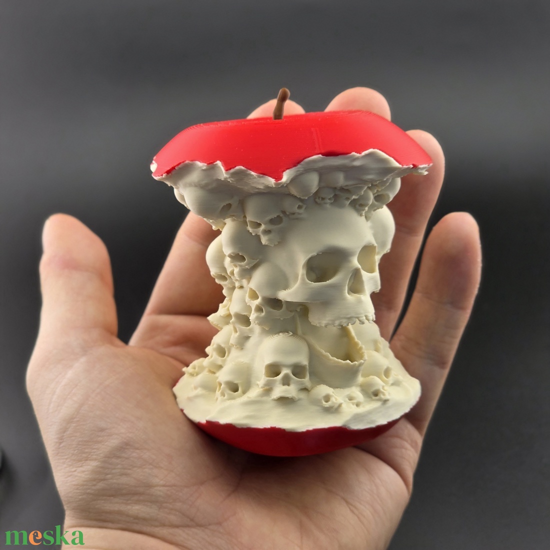Halloween dekoráció � Koponyás almacsutka, 3D nyomtatott asztali dísz - otthon & életmód - dekoráció - halloween - halloweeni dekoráció - Meska.hu