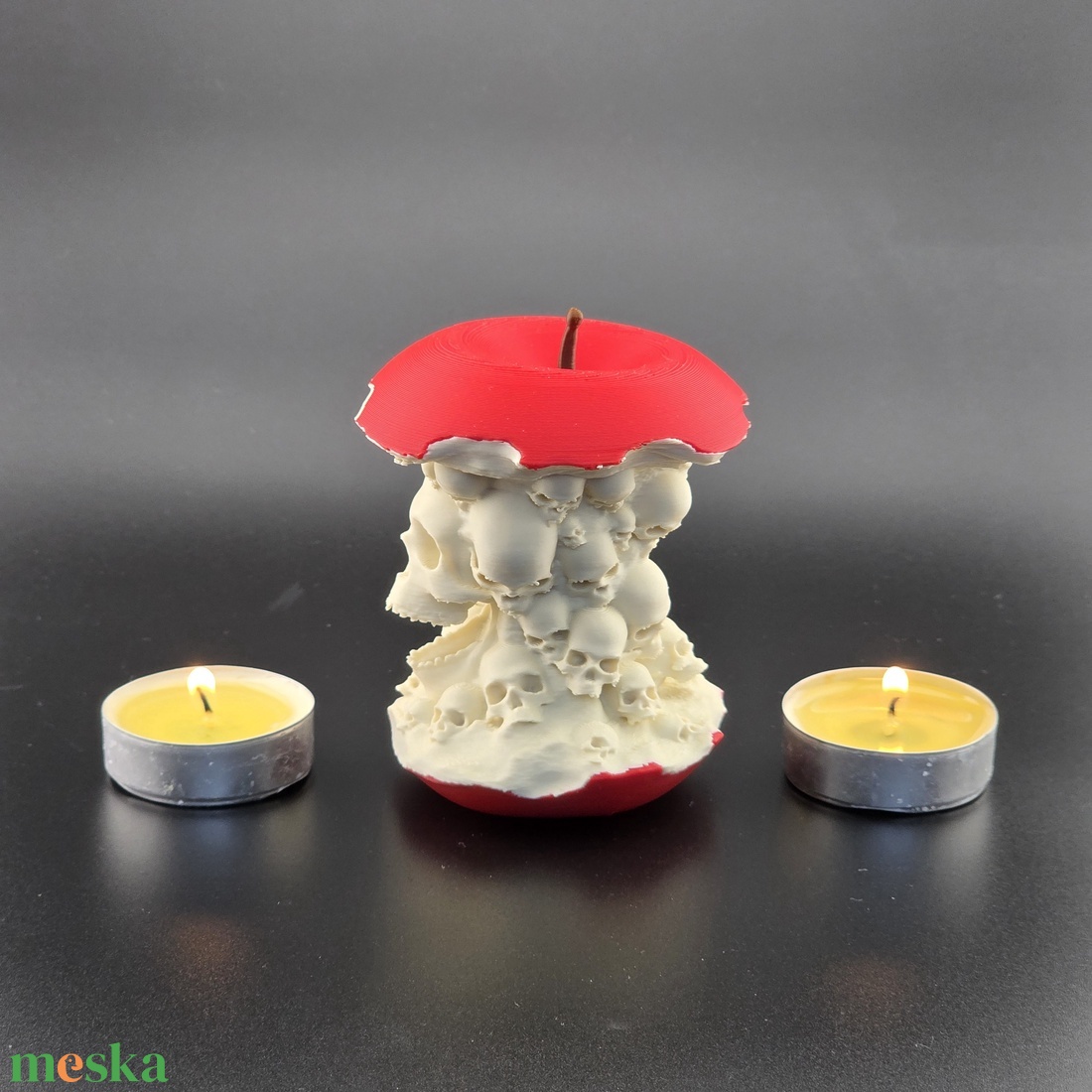 Halloween dekoráció � Koponyás almacsutka, 3D nyomtatott asztali dísz - otthon & életmód - dekoráció - halloween - halloweeni dekoráció - Meska.hu