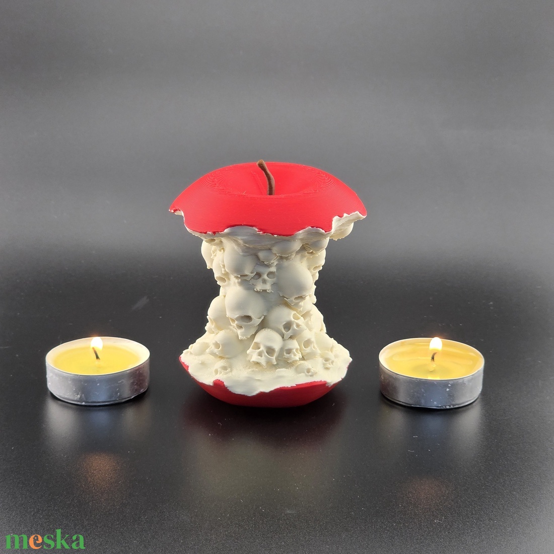 Halloween dekoráció � Koponyás almacsutka, 3D nyomtatott asztali dísz - otthon & életmód - dekoráció - halloween - halloweeni dekoráció - Meska.hu