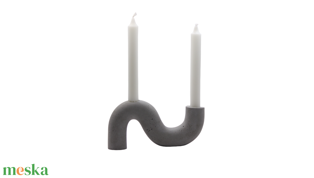 Beton gyertyatartó - esküvő - dekoráció - gyertya & gyertyatartó - Meska.hu