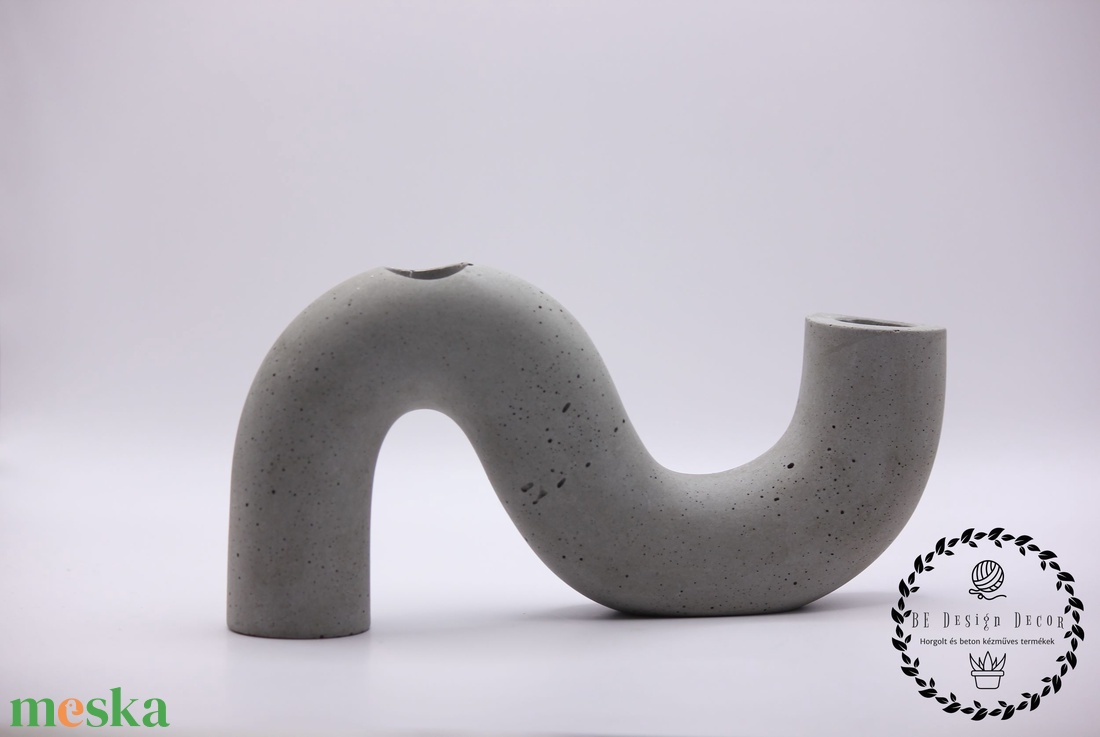 Beton gyertyatartó - esküvő - dekoráció - gyertya & gyertyatartó - Meska.hu