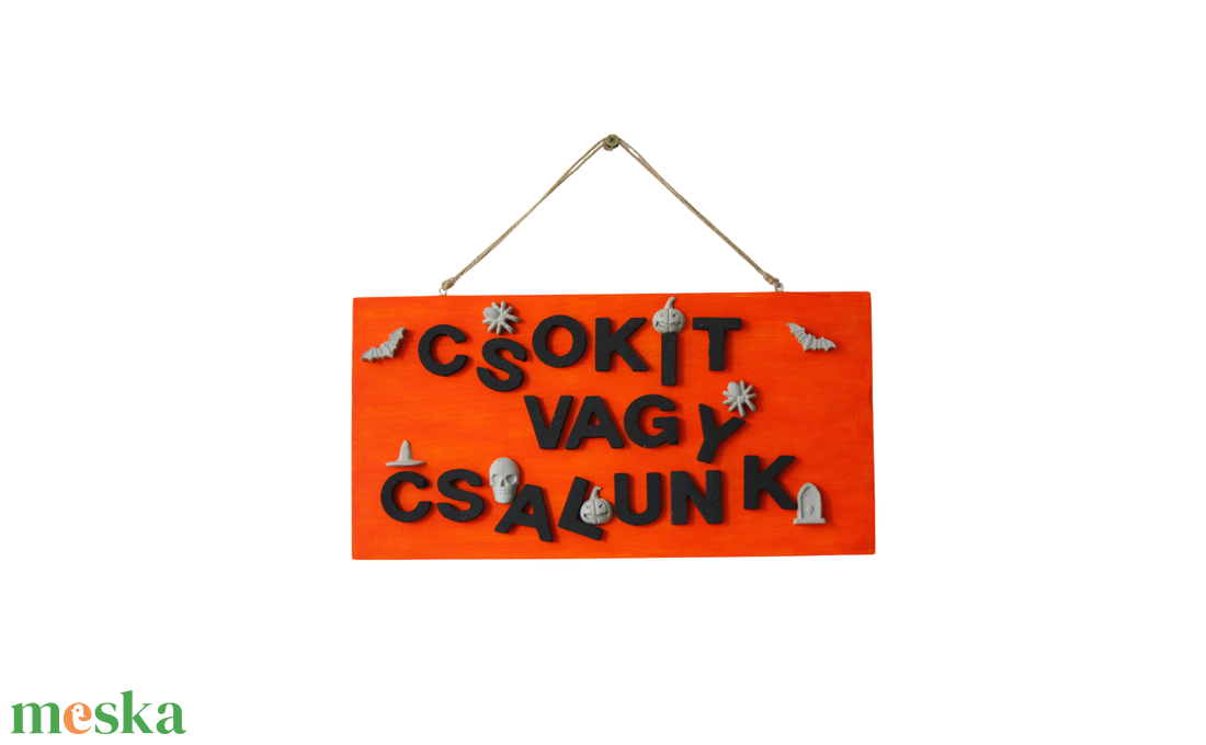 Csokit vagy Csalunk Dekorkép - otthon & életmód - dekoráció - halloween - halloweeni dekoráció - Meska.hu
