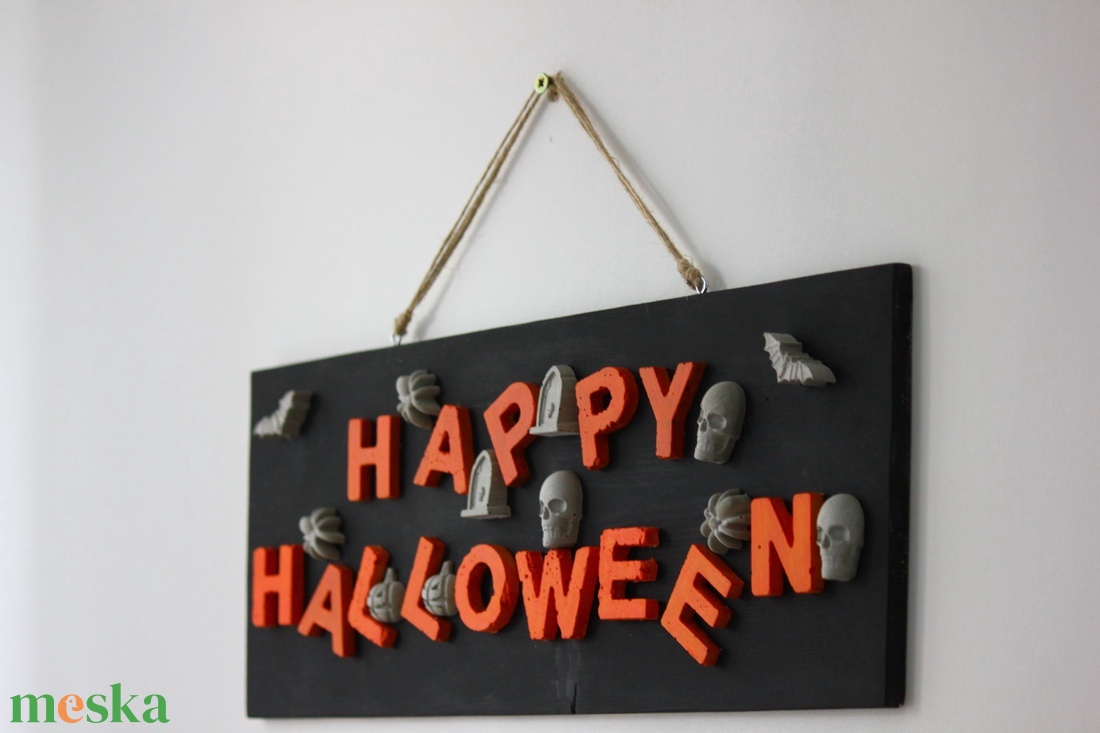 Happy Halloween Dekorkép - otthon & életmód - dekoráció - halloween - halloweeni dekoráció - Meska.hu