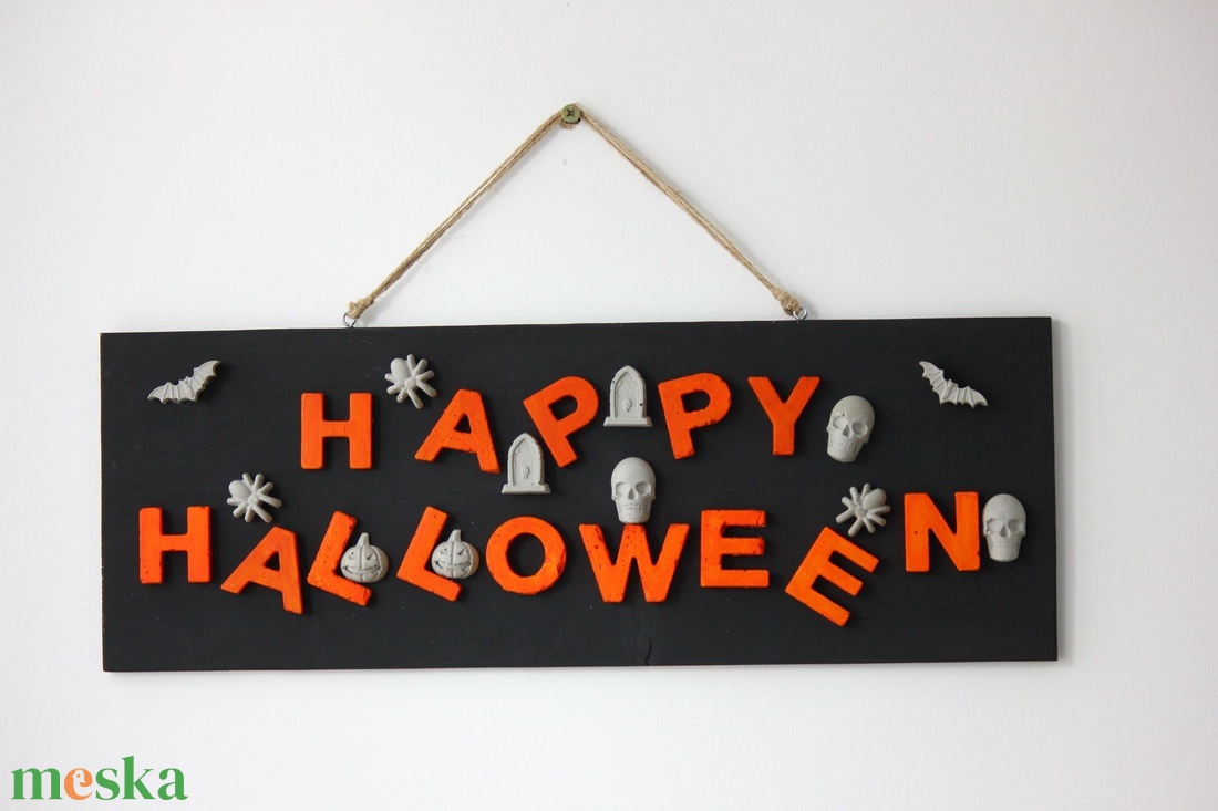 Happy Halloween Dekorkép - otthon & életmód - dekoráció - halloween - halloweeni dekoráció - Meska.hu