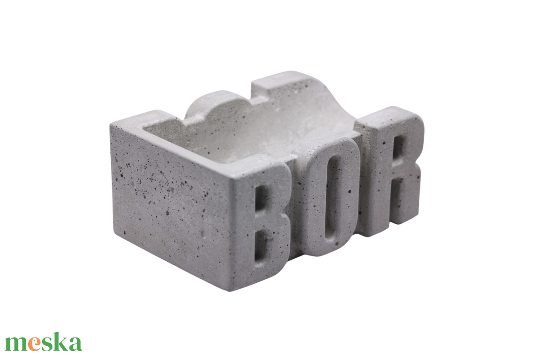 Beton BORtartó - otthon & életmód - konyhafelszerelés, tálalás - tálalás - bortartó - Meska.hu