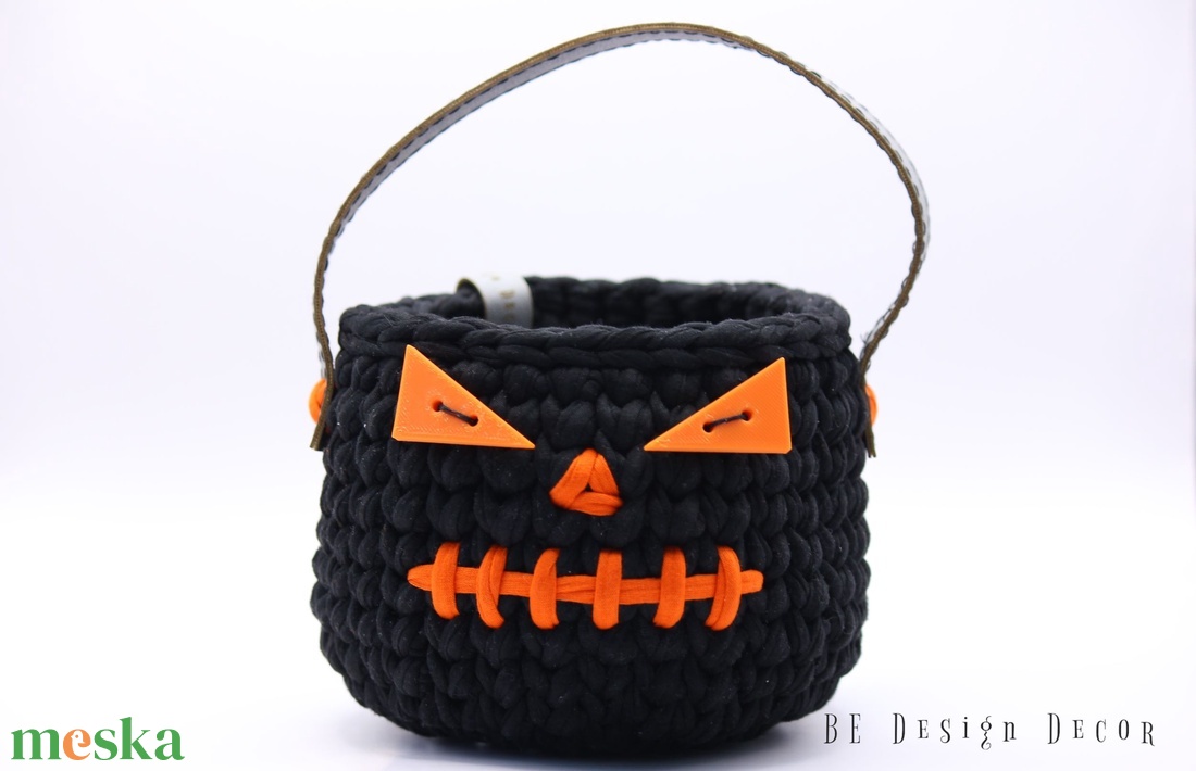 Horgolt halloween kosár - otthon & életmód - dekoráció - halloween - halloweeni dekoráció - Meska.hu Horgolt halloween kosár - otthon & életmód - dekoráció - halloween - halloweeni dekoráció - Meska.hu