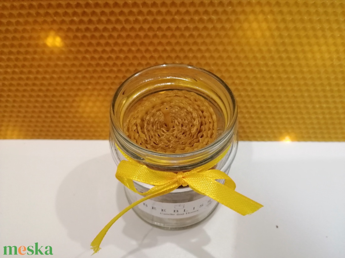 Hengerelt méhviasz gyertya üvegben - otthon & életmód - gyertya, illat, aroma - gyertya - Meska.hu Hengerelt méhviasz gyertya üvegben - otthon & életmód - gyertya, illat, aroma - gyertya - Meska.hu