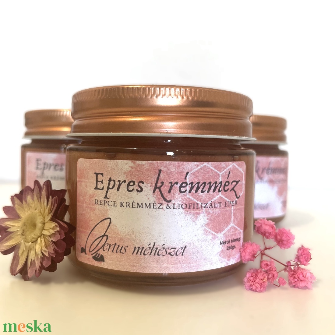 Epres krémméz 250g - élelmiszer - méz & propolisz - Meska.hu Epres krémméz 250g - élelmiszer - méz & propolisz - Meska.hu
