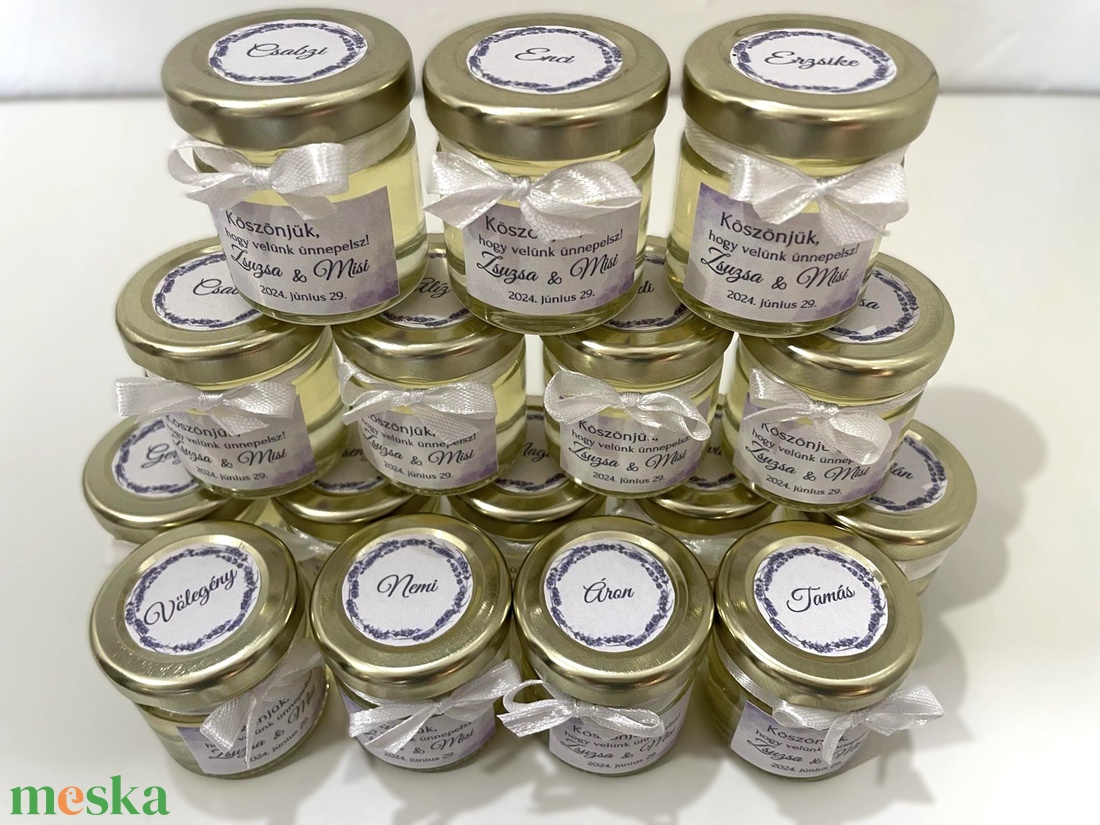 Mézes Esküvői Köszönetajándék/Köszönőajándék- 40 ml - esküvő - emlék & ajándék - köszönőajándék - Meska.hu Mézes Esküvői Köszönetajándék/Köszönőajándék- 40 ml - esküvő - emlék & ajándék - köszönőajándék - Meska.hu